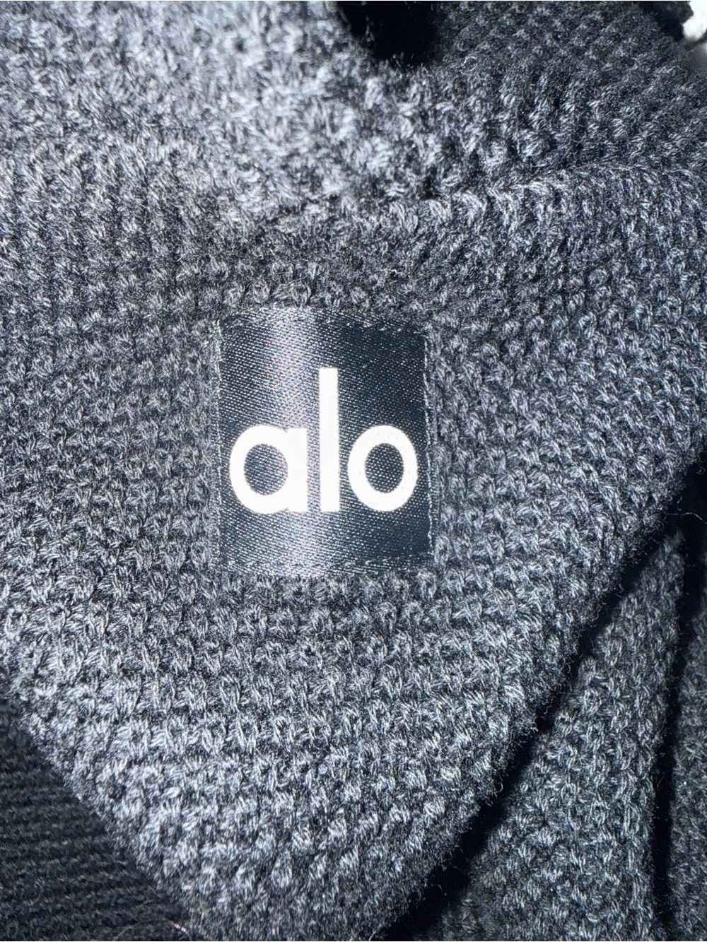 ALO Yoga Black Mini Skirt with White Trim - Picture 6 of 7